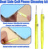 Qulkws 10 Pcs Phone Charge Port Cleaning Tool Kit Anti-Clogging Mini Brushes Cleaner Charging Port Cleaner Dual Side