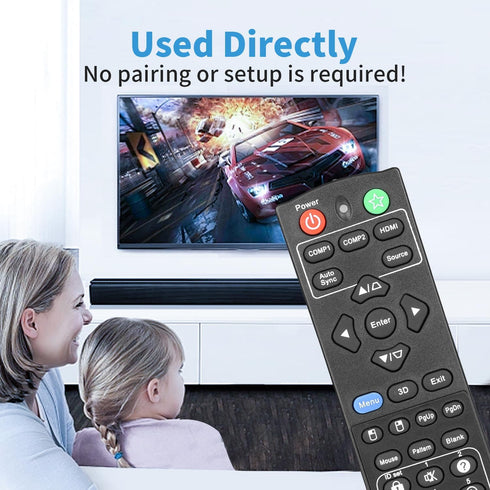 RCP01051 Remote Control for ViewSonic Projector PJD5255, PJD5253, PJD5555W, PJD5155, PJD5250, PJD5151, PJD5153