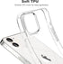 JJGoo iPhone 12 Mini Case, Soft Transparent Shockproof Protective Slim Thin Bumper Phone Cover, Clear