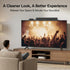 tiebutie 15 Lbs, No Drill Sound Bar Mount Top of TV Universal TV Top Shelf for Small Soundbars Up to Floating Sound Bar