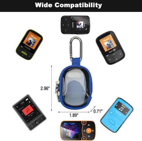 TXEsign MP3 MP3 MP3 Player Case Carry Bag Compatible with SanDisk Clip Jam/Clip Sport Plus/Clip Sport Go/Clip Sport