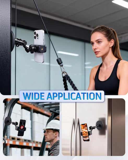 SH 360 4-7 Inch Magnetic Phone Holder for Gym, Portable Magnetic Phone Mount with Super Strong Magnetic Base