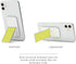 HANDL New York Yellow Glitter HANDLstick Silver Glitter Grip and Stand for Smartphone