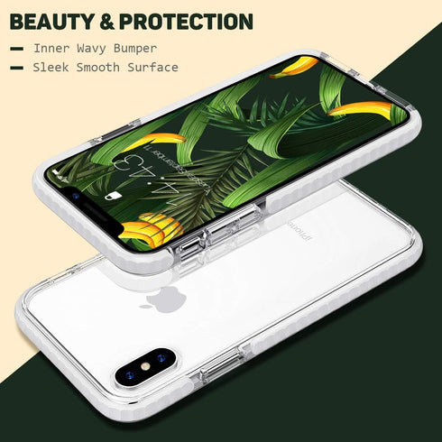 MATEPROX Clear Thin Slim Case for iPhone Xs Max, Anti-Yellow, Anti-Slippery, 6.5''