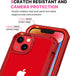 CENHUFO Red Case for iPhone 14/iPhone 13, Built-in Anti Peep Glass Privacy Screen Protector, Full Body Shockproof Cover
