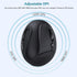 SUNGI 2.4GHz Ergonomic Wireless Mouse,Vertical Mouse Optical Mice with Adjustable DPI for Carpal Tunnel Right