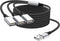USB Splitter Y Cable 6FT, USB 1 Male to 3 Female Extension Cord Connector, USB Port Extender Hub for Mac, PC, Xbox