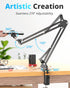 UBeesize Overhead Phone Mount Flexible Webcam Arm with Phone Holder and Ball Head for Live Streaming & Photography