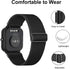 2 Pack Stretchy Nylon Watch Bands Compatible with Mindrose H80 1.47 inch Smart Watch,Loop Soft Elastic Watch Straps for Mindrose H80 Fitness Trackers IP68 for Women Men