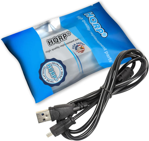 HQRP USB Cable/Cord for Kodak EASYSHARE C653, C663, C703, C713, C743, C763, C875, C913, CD33, CD40