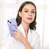 BENTOBEN Translucent Matte Magnetic Case for iPhone 14 Plus, Compatible with MagSafe, Purple Blue