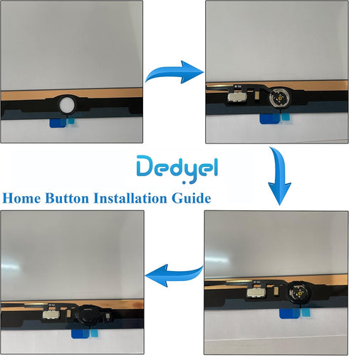 Home Button Replacement for iPad A2602, A2603, A2604, A2605, A2270, A2428, A2429, A2430, A2197, A2198, A2200 (10.2"
