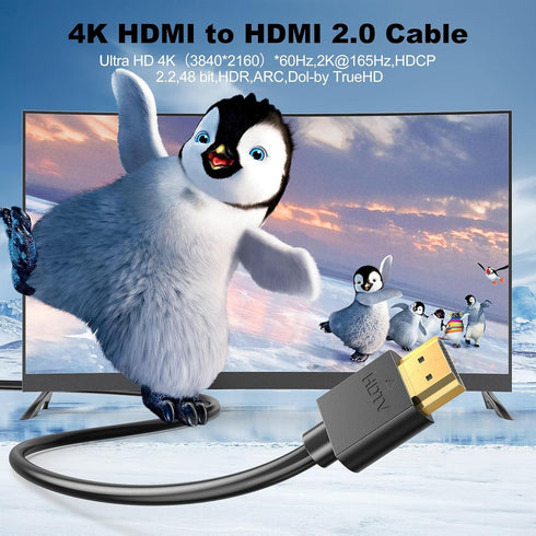 6FT 10-Pack, 4K 6FT Multi-pack,Shielded 2.0 6 4K@60Hz,2k@165/144Hz,HDCP 2.2, CL3 PS5, PS4, HDMI Cable HDMI to HDMI
