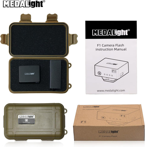 F1 Mini Camera Flash Speedlite for Ricoh (GR3/GR3X, etc.), Fuji/Sony/Nikon/Canon, Portable Mini Hot Shoe Flashlight