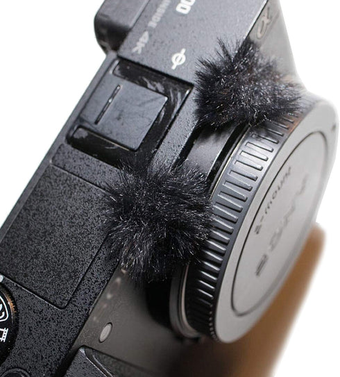 YOUSHARES Camera Mic Windscreen, 10 PCS Fur Wind Muff Wind Cover for Sony RX1 RX10 RX100 Digital Compact Cameras