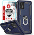 LeYi Moto G Stylus 2021 Case with 2 Tempered Glass Screen Protectors, Military Grade with Kickstand, Blue