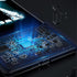 Colorful Glowing Tempered Glass Back Cover Case for iPhone 15 Pro Max, Shockproof for Cool Women and Trendy Men