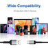 3 Pack 3ft Braided USB C Charger Cord, Fast Charging 3A for iPhone 15 Pro/Max, Samsung Galaxy S22 Ultra, Google Pixel 8