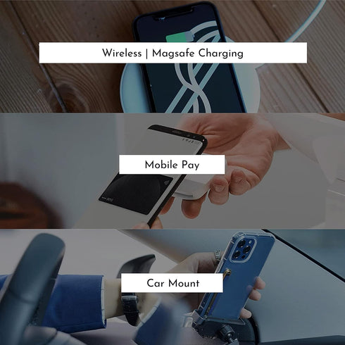 Swappable Ultra-Thin Phone Grip, Convertible Holder Fits Most iPhone and Android Cases, Compatible with Wireless