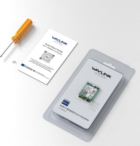 WAVLINK WiFi 7 Wireless Card, 8774Mbps Tri-Band BE200 M.2 NGFF Module with Bluetooth 5.4