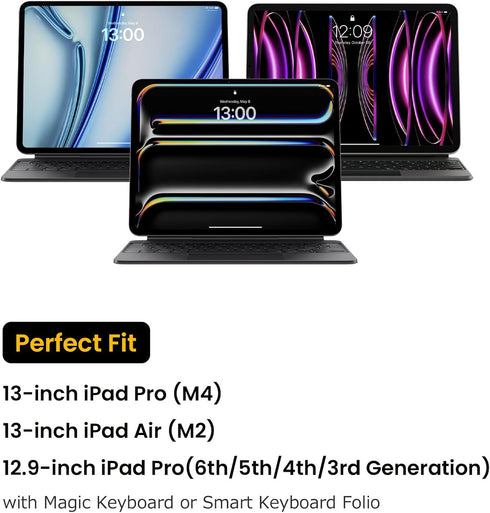 tomtoc 360 Protective Tablet Sleeve for iPad Pro 13-inch (M4), iPad Air 13-inch (M2), Water-Resistant
