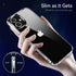 JJGoo Clear Shockproof Phone Case for iPhone 12 and 12 Pro, Slim Anti-Scratch Hard PC Back Cover