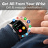 Smart Watch for Fitness Tracking - 1.83" Full Touch Screen, Heart Rate/Sleep Monitor, IP68 Waterproof for Android/iOS
