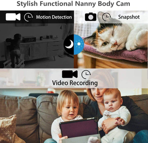 Spy Camera Hidden Camera, Portable Tiny Rechargeable Battery Powered HD 1080P Mini Camera, Night Vision Motion Activated
