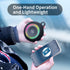 Bluetooth Shower Speaker Waterproof, Small Portable Wireless Speaker with Clip, Powerful Bass, Colorful Lights