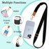 Phone Lanyard Crossbody Wrist Strap, Black Cell Phone Lanyards for Neck, Adjustable Cute Phone Strap for Car Keys,