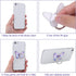 Cobee 3 Pcs Butterfly Cell Phone Ring Stand Holder, Cute Pattern Painted Metal Kickstand, 360°Rotation, Blue, Purple,
