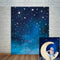 Mocsicka Starry Night Backdrops, Blue Night Sky Photo Background Birthday Party Banner Supplies 5x7ft Vinyl