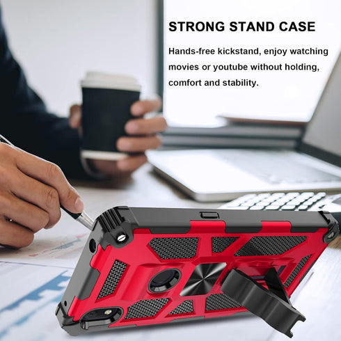 Ailiber Alcatel Axel(5004R) Phone Case - Rugged Case with Kickstand, Magnetic Mount, Compatible with Cricket Alcatel