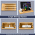Osmudax Bamboo Charging Station for Multiple Devices, Cable Management Box for Power Strip, USB Charger & USB Charging