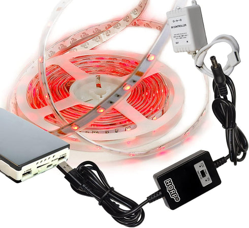 HQRP 5V USB to DC 9V 12V Step-Up Converter Cable for External Battery Pack, Laptop, Tablet, Router, Speaker, CCTV