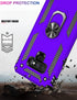 IKAZZ Military Grade Shockproof Case for Galaxy Note 9, Heavy Duty Protection with Magnetic Kickstand (Purple)
