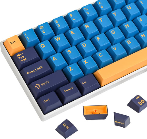 Japanese Keycaps, Cherry Profile 60% PBT 172 Key Cap Set for Cherry MX Gateron Kailh Switch for 60% 65% TKL