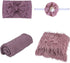 SPOKKI Newborn Photography Props Outfits - 4 Pcs Baby Long Ripple Wrap, Toddler Swaddle Blankets, Photography Mat, Cute