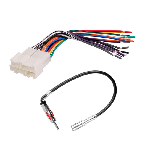 RDBS Radio Wire Harness with Antenna Adapter Fit for 1988-2005 Chevy GM