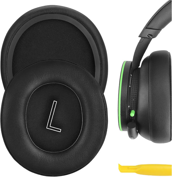 Geekria QuickFit Replacement Ear Pads for Microsoft Xbox Wireless, Stereo Headset 20th Anniversary, Black
