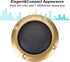 Zopsc 2PCS Protective Cover Shatter Resistant 2 inch Stereo Speaker Mesh Cover with Screws (Gold)