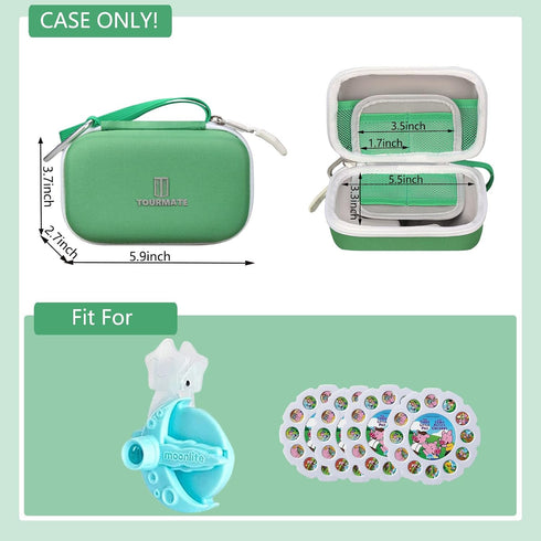 Tourmate Hard Case Compatible for Moonlite Mini Projector and Story Reels, Storybook Projector Protective Storage