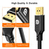 kanmis 4K 3FT, 4K@30Hz, 2K@60Hz, 1080P 1.2 1.4 DisplayPort to HDMI Cable Full HD, Uni-Directional DP Computer to HDMI