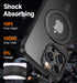 MAGIC JOHN Magnetic Case for iPhone 14 Pro - Compatible with Magsafe, Military Grade Shockproof, Anti Yellowing
