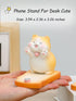 Cute Cat Cell Phone Stand Holder for Desk, Novelty Cat Desk Accessories, Suitable for All Mobile Phones, Tablets, Gifts