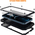 CarterLily iPhone 12 Mini Case - Full Body Shockproof Dustproof Waterproof Aluminum Alloy Cover (Black)
