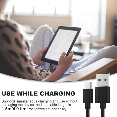 USB C Charging Cable for Kindle Paperwhite 2022, Kindle Scribe, New-Fire Max 11 2023, HD 10 10Plus 9th-13th Gen, Fire
