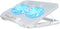 Laptop Cooling Pad with Adjustable Height, Two 5.1 Inches Fans, Suitable for 12"-15.6" Laptops (White)