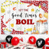 AIBIIN 7x5ft Let The Good Times Boil Backdrop Crawfish Boil Themed Birthday Backdrop Sea Lobster Birthday Party
