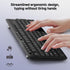 Redragon 2.4G 10 BK7367 Wireless Keyboard, Full-Sized Ergonomic Wireless Computer Keyboard with Individual Multimedia
